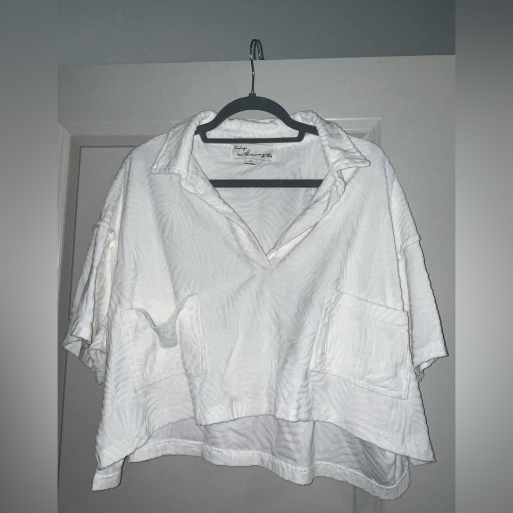 Vintage Havana white cropped top.